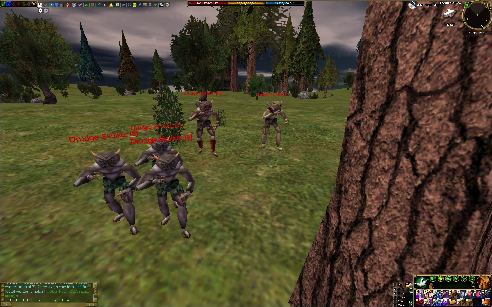 Drudges in a forest clearing, original textures