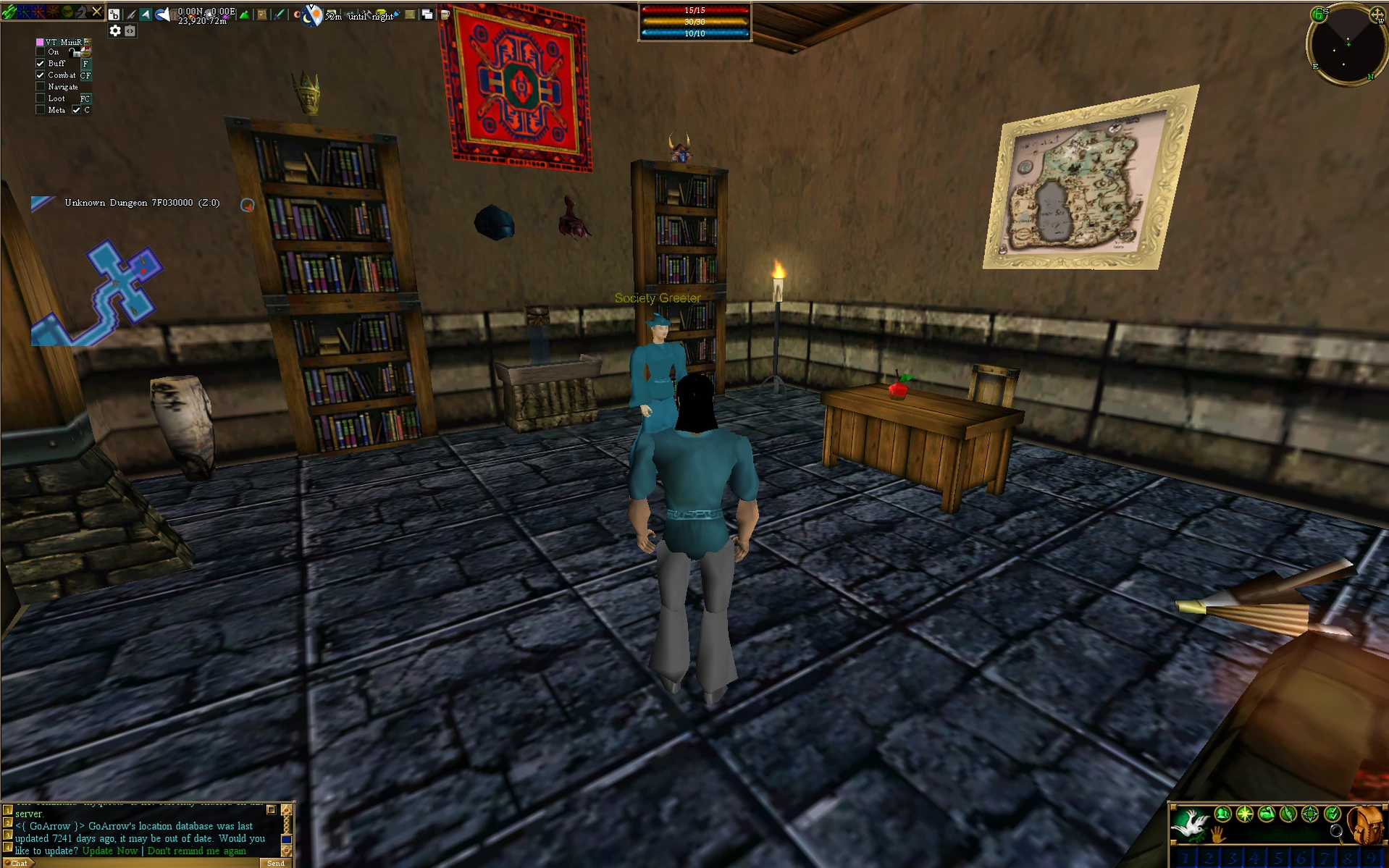 The starter dungeon with AC-HD textures