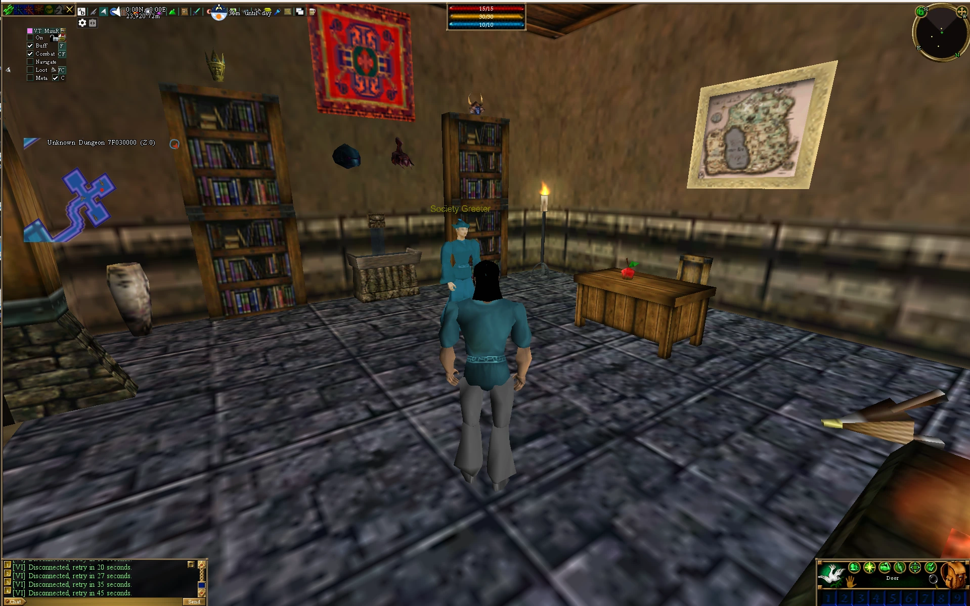 The starter dungeon with original textures